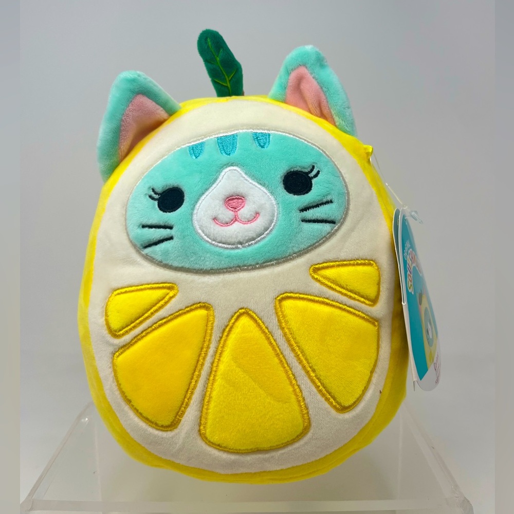 SQUISHMALLOWS KellyToy 8 inch (20cm) - Corinna The Cat in Lemon Costume NEW